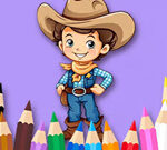 Coloring Book: Cowboy